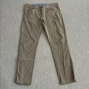 Peter Millar Mens Ultimate Sateen 5-Pocket Stretch Pants Khaki 34x32